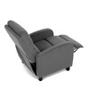 Relaxační křeslo, šedá, manšestrová látka, TV-4011 GREY2