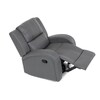 Polohovací křeslo, šedá, látka vintage, TV-4089 GREY