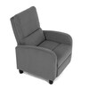 Relaxační křeslo, šedá, manšestrová látka, TV-4011 GREY2