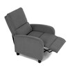 Relaxační křeslo, šedá, manšestrová látka, TV-4011 GREY2