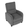 Relaxační křeslo, šedá, manšestrová látka, TV-4011 GREY2