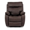 Relaxační křeslo, elektrické bezdrátové ovládání, hnědá, látka vintage, TV-4094 BR3