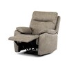 Polohovací křeslo, béžová, látka vintage, TV-4092 LAN3