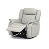 Polohovací křeslo, elektrické zabudované ovládání, béžová, ekokůže, TV-4119 LAN