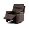 Relaxační křeslo, elektrické bezdrátové ovládání, hnědá, látka vintage, TV-4094 BR3