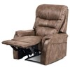 Polohovací křeslo, hnědá, látka vintage, TV-5053 COF3