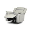 Polohovací křeslo, elektrické zabudované ovládání, béžová, ekokůže, TV-4119 LAN