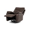 Relaxační křeslo, elektrické bezdrátové ovládání, hnědá, látka vintage, TV-4094 BR3