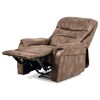 Polohovací křeslo, hnědá, látka vintage, TV-5053 COF3