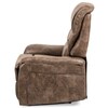 Polohovací křeslo, hnědá, látka vintage, TV-5053 COF3