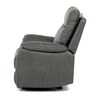 Polohovací křeslo, šedá, látka vintage, TV-4092 GREY3
