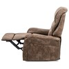 Polohovací křeslo, hnědá, látka vintage, TV-5053 COF3