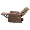 Polohovací křeslo, hnědá, látka vintage, TV-5053 COF3