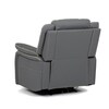 Polohovací křeslo, elektrické zabudované ovládání, šedá, ekokůže, TV-4119 GREY