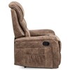 Polohovací křeslo, hnědá, látka vintage, TV-5053 COF3