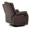 Relaxační křeslo, elektrické bezdrátové ovládání, hnědá, látka vintage, TV-4094 BR3