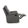 Polohovací křeslo, šedá, látka vintage, TV-4092 GREY3
