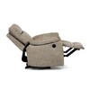 Relaxační křeslo, elektrické bezdrátové ovládání, béžová, látka vintage, TV-4094 LAN3