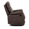 Relaxační křeslo, elektrické bezdrátové ovládání, hnědá, látka vintage, TV-4094 BR3