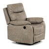 Relaxační křeslo, elektrické bezdrátové ovládání, béžová, látka vintage, TV-4094 LAN3