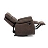 Relaxační křeslo, elektrické bezdrátové ovládání, hnědá, látka vintage, TV-4094 BR3