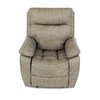 Relaxační křeslo, elektrické bezdrátové ovládání, béžová, látka vintage, TV-4094 LAN3