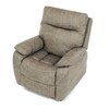 Relaxační křeslo, elektrické bezdrátové ovládání, béžová, látka vintage, TV-4094 LAN3