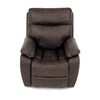 Relaxační křeslo, elektrické bezdrátové ovládání, hnědá, látka vintage, TV-4094 BR3