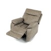 Relaxační křeslo, elektrické bezdrátové ovládání, béžová, látka vintage, TV-4094 LAN3