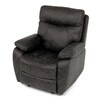 Relaxační křeslo, elektrické bezdrátové ovládání, hnědá, látka vintage, TV-4094 COF3