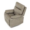 Relaxační křeslo, elektrické bezdrátové ovládání, béžová, látka vintage, TV-4094 LAN3