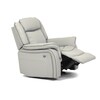 Polohovací křeslo, elektrické zabudované ovládání, béžová, ekokůže, TV-4119 LAN