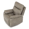 Polohovací křeslo, béžová, látka vintage, TV-4092 LAN3