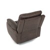 Relaxační křeslo, elektrické bezdrátové ovládání, hnědá, látka vintage, TV-4094 BR3