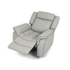 Polohovací křeslo, elektrické zabudované ovládání, béžová, ekokůže, TV-4119 LAN