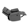 Relaxační křeslo, elektrické bezdrátové ovládání, šedá, látka vintage, TV-4094 GREY3