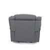 Polohovací křeslo, elektrické zabudované ovládání, šedá, ekokůže, TV-4119 GREY