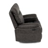 Relaxační křeslo, elektrické bezdrátové ovládání, hnědá, látka vintage, TV-4094 COF3