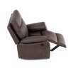 Relaxační křeslo, elektrické bezdrátové ovládání, hnědá, látka vintage, TV-4094 BR3