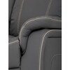Polohovací křeslo, elektrické zabudované ovládání, šedá, ekokůže, TV-4119 GREY