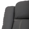 Polohovací křeslo, elektrické zabudované ovládání, šedá, ekokůže, TV-4119 GREY