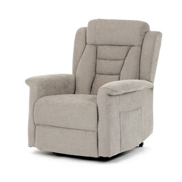 Polohovací křeslo, elektrické kabelové ovládání, béžová, látka, TV-7072 LAN2