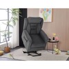 Polohovací křeslo, elektrické kabelové ovládání, šedá, látka, TV-7072 GREY2