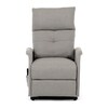 Polohovací křeslo, elektrické kabelové ovládání, krémová, látka, TV-5482 CRM2