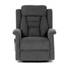 Polohovací křeslo, elektrické kabelové ovládání, šedá, látka, TV-7072 GREY2