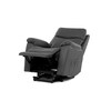 Polohovací křeslo, elektrické kabelové ovládání, šedá, látka vintage, TV-5874 GREY