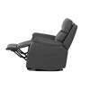 Polohovací křeslo, elektrické kabelové ovládání, šedá, látka vintage, TV-5874 GREY