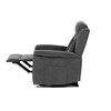 Polohovací křeslo, elektrické kabelové ovládání, šedá, látka, TV-7072 GREY2