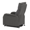 Polohovací křeslo, elektrické kabelové ovládání, šedá, látka, TV-5482 GREY2