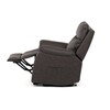 Polohovací křeslo, elektrické kabelové ovládání, hnědá, látka vintage, TV-5874 BR